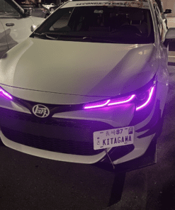 20-22 Toyota Corolla RGBW Multicolor Led DRL Demon Eyes Black Retrofit Headlights