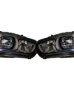 08-15 Mitsubishi Lancer Evolution MR Evo Custom RGBW Led halos Demon Eyes Black Retrofit Projector Headlights