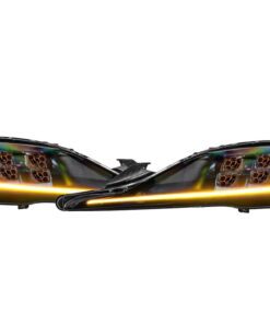 2018-2023 Toyota Supra RGBW LED DRL Demon Eyes Custom Black Retrofit Headlights