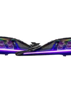 2018-2023 Toyota Supra RGBW LED DRL Demon Eyes Custom Black Retrofit Headlights