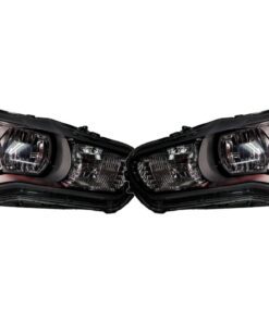 08-15 Mitsubishi Lancer Evolution MR Evo Custom RGBW Led halos Demon Eyes Black Retrofit Projector Headlights
