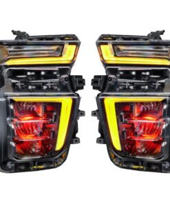 20-23 CHEVROLET SILVERADO HD 2500/3500 RGBW Multicolor LED DRLS Demon Eyes Custom Retrofit Headlights