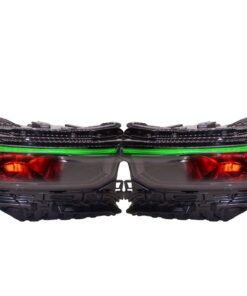 2021-2024 Jeep Grand Cherokee Custom LED RGBW DRL Black Retrofit Headlights
