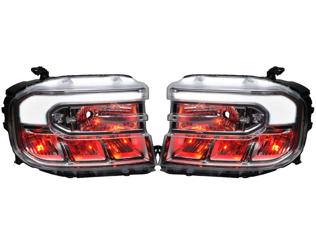 22-24 Ford Maverick Lariat RGBW LED DRL Flow Custom Retrofit Demon Eyes Full Led Headlights