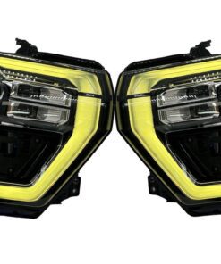 2024 Chevrolet Silverado 2500HD ZR2 RGBW LED DRL Custom Black Retrofit Headlights