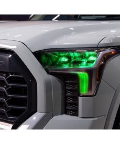 2022 Toyota Tundra RGBW Led Demon Eyes DRL Multicolor Black Retrofit Headlights