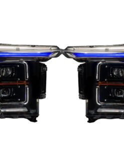 2021-2023 Ford F-150 RGBW Led DRL Black Retrofit Projector Headlights