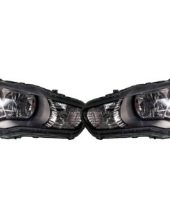 08-15 Mitsubishi Lancer Evolution MR Evo Custom RGBW Led halos Demon Eyes Black Retrofit Projector Headlights