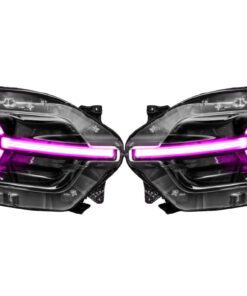 21-23 Ford Bronco Sport RGBW LED DRL Multicolor Black Retrofit Headlights