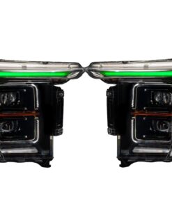 2021-2023 Ford F-150 RGBW Led DRL Black Retrofit Projector Headlights