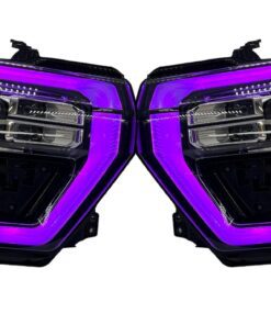 2024 Chevrolet Silverado 2500HD ZR2 RGBW LED DRL Custom Black Retrofit Headlights
