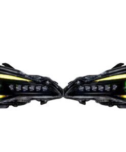 17-20 Subaru BRZ Custom RGBW Flow Series LED DRLS Demon Eye Retrofit Black Projector Headlights