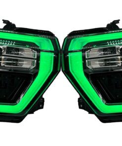 2024 Chevrolet Silverado 2500HD ZR2 RGBW LED DRL Custom Black Retrofit Headlights