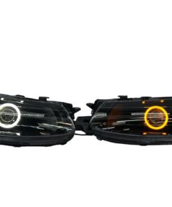 1999–2001 Toyota Solara custom black LED switchback halo projector retrofit headlights