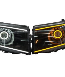 2009-2015 Honda Pilot LED Eyebrows Full Halo Switchback LED Projector Headlights