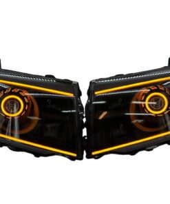 2009-2015 Honda Pilot LED Eyebrows Full Halo Switchback LED Projector Headlights