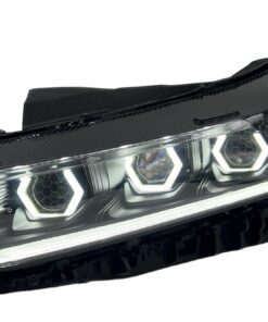 2019+ Kia K5 Switchback LED Hex Halo with DRL Custom Retrofit Black Custom Paint Headlights