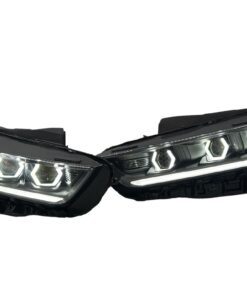 2019+ Kia K5 Switchback LED Hex Halo with DRL Custom Retrofit Black Custom Paint Headlights