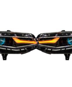 2019-2023 CHEVROLET CAMARO LS/LT Custom RGBW Chasing LED DRLS Demon Eye Retrofit Headlights