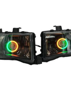 06-14 Honda Ridgeline RGBW Color Change LED Halo Projector Headlights