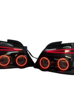 2004-2007 Subaru Impreza WRX STI Infinity LED Halo Tail Lights Black