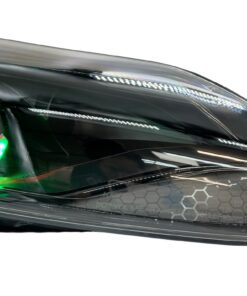 2012-2014 Ford Fiesta ST RGBW LED Halo Demon Eyes Black Custom Retrofit Headlights