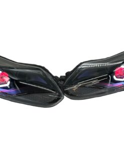2012-2014 Ford Fiesta ST RGBW LED Halo Demon Eyes Black Custom Retrofit Headlights