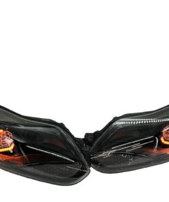 2012-2014 Ford Fiesta ST RGBW LED Halo Demon Eyes Black Custom Retrofit Headlights