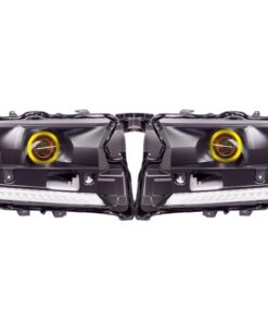 16-21 Toyota Land Cruiser LC200 Heritage Style Black Retrofit Projector Switchback LED Halos