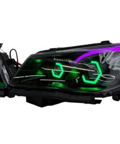 2014-2017 Chevrolet SS RGBW Chasing Multicolor LED Retrofit Projector Custom Black Headlights