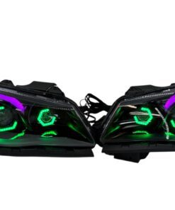 2014-2017 Chevrolet SS RGBW Chasing Multicolor LED Retrofit Projector Custom Black Headlights
