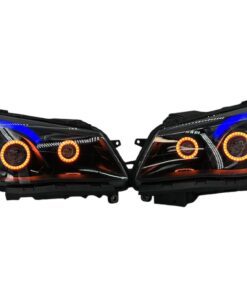 2014-2017 Chevrolet SS RGBW Chasing Multicolor LED Retrofit Projector Custom Black Headlights