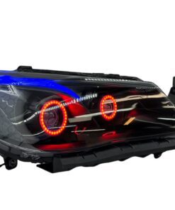 2014-2017 Chevrolet SS RGBW Chasing Multicolor LED Retrofit Projector Custom Black Headlights