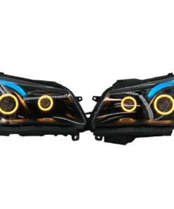 2014-2017 Chevrolet SS RGBW Chasing Multicolor LED Retrofit Projector Custom Black Headlights