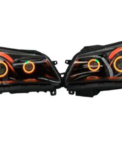 2014-2017 Chevrolet SS RGBW Chasing Multicolor LED Retrofit Projector Custom Black Headlights