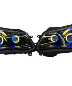2014-2017 Chevrolet SS RGBW Chasing Multicolor LED Retrofit Projector Custom Black Headlights