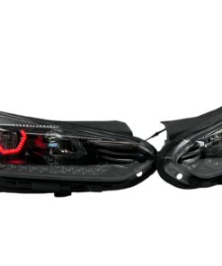 2019-2022 Veloster N Custom Black Retrofit LED Halo Headlights