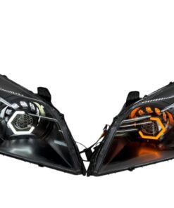 2003-2005 Honda Pilot EX EX-L LX Custom Black Retrofit Biled Projector Black Headlights