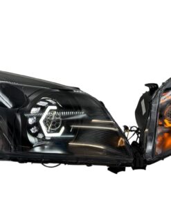 2003-2005 Honda Pilot EX EX-L LX Custom Black Retrofit Biled Projector Black Headlights