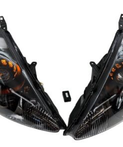 2007-2008 Honda Fit Custom Black LED Biled Retrofit Projector Custom Headlights