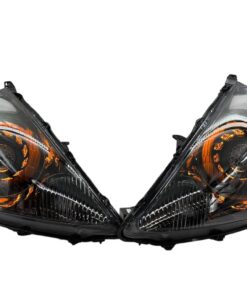 2007-2008 Honda Fit Custom Black LED Biled Retrofit Projector Custom Headlights