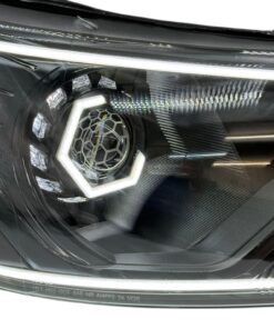 2015-2025 Ford Transit 150 250 350 Switchback LED Strips Halo Complete Blackout Retrofit Custom Headlights