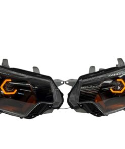 12-15 Toyota Tacoma Hex Switchback Led Halo Retrofit Black BiLED Projector Custom Headlights