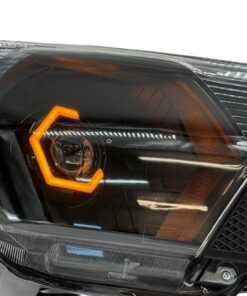 12-15 Toyota Tacoma Hex Switchback Led Halo Retrofit Black BiLED Projector Custom Headlights