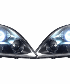 2003-2009 Lexus GX470 Custom Black Retrofit LED Halo Switchback Projector Retrofit Headlights