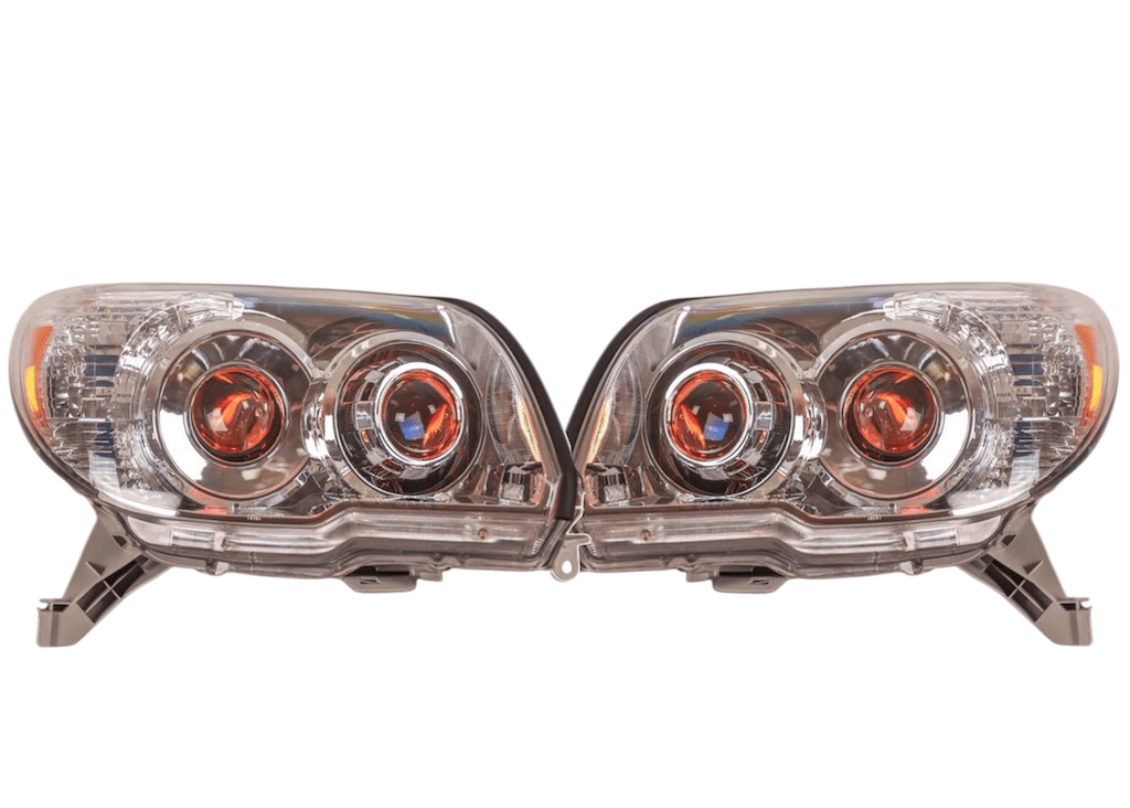 2003-2005 Toyota 4Runner 4th Gen Custom RGB Led Demon Eyes Retrofit Projector Headlights