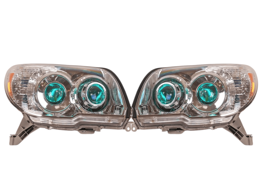 2003-2005 Toyota 4Runner 4th Gen Custom RGB Led Demon Eyes Retrofit Projector Headlights