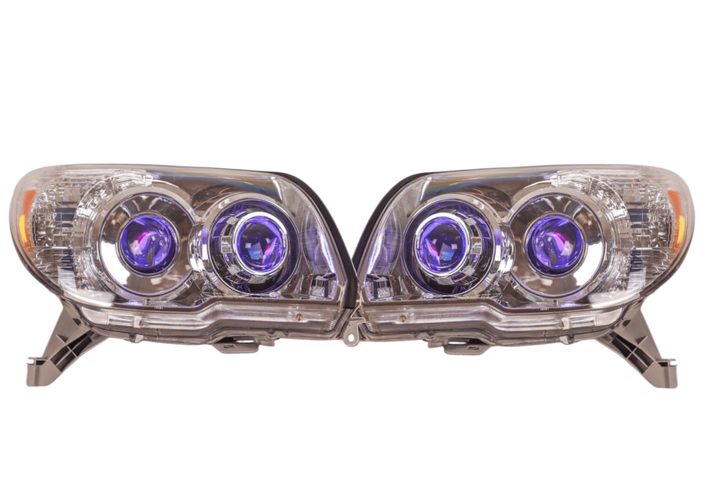 2003-2005 Toyota 4Runner 4th Gen Custom RGB Led Demon Eyes Retrofit Projector Headlights