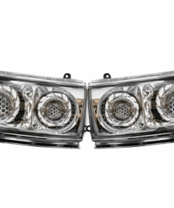 1990-1997 Toyota 80 Series Land Cruiser Switchback LED Halos Custom Projector Retrofit Clear Headlights