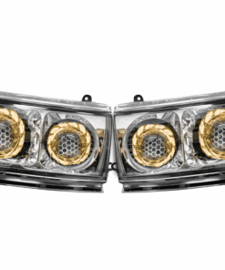 1990-1997 Toyota 80 Series Land Cruiser Switchback LED Halos Custom Projector Retrofit Clear Headlights